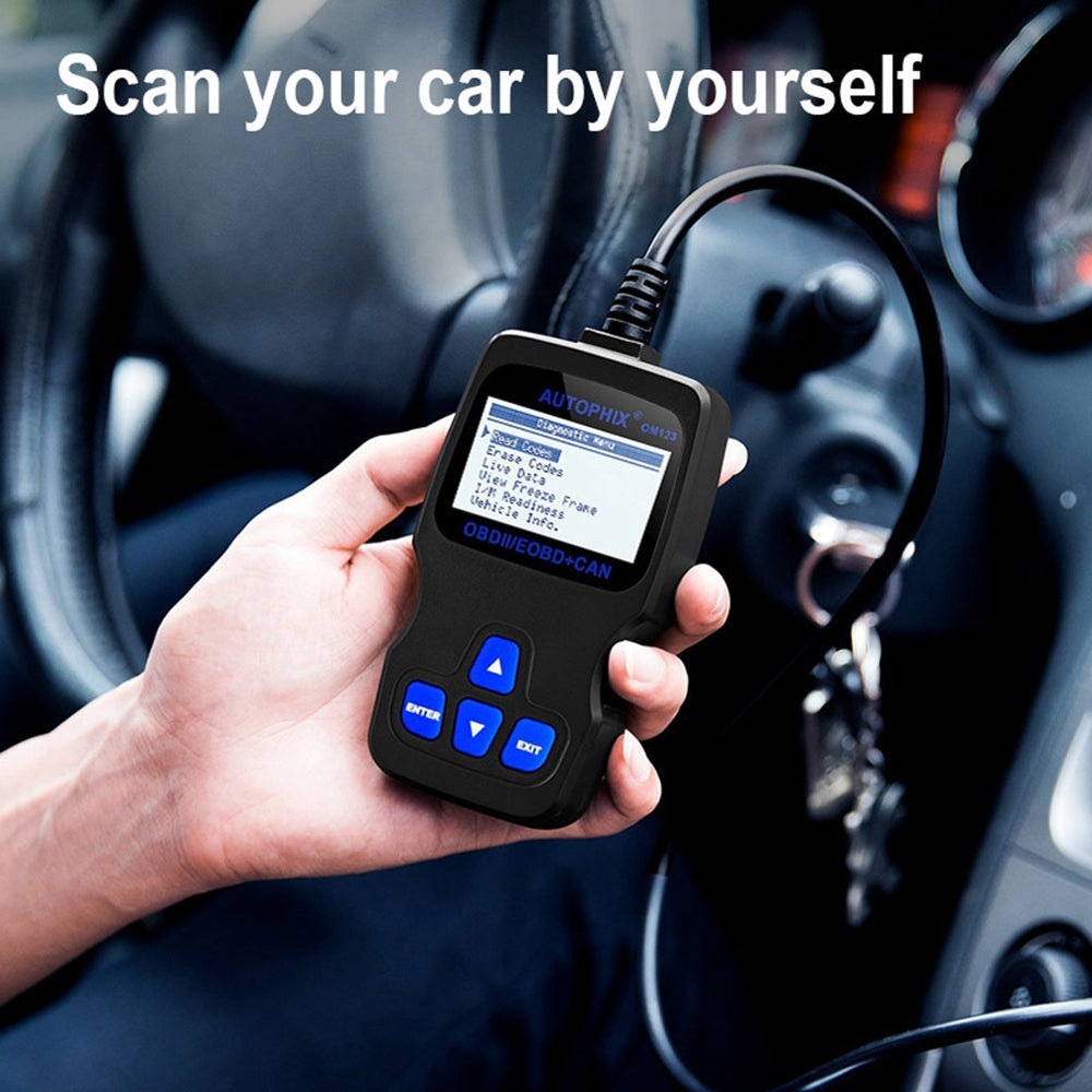 AUTOPHIX OM123 Portable OBD2 Scanner Car Diagnostic Tool Automotive Scanner EOBD Code Reader - Orange AUTOPHIX OM123 Portable OBD2 Scanner Car Diagnostic Tool Automotive Scanner EOBD Code Reader - Orange